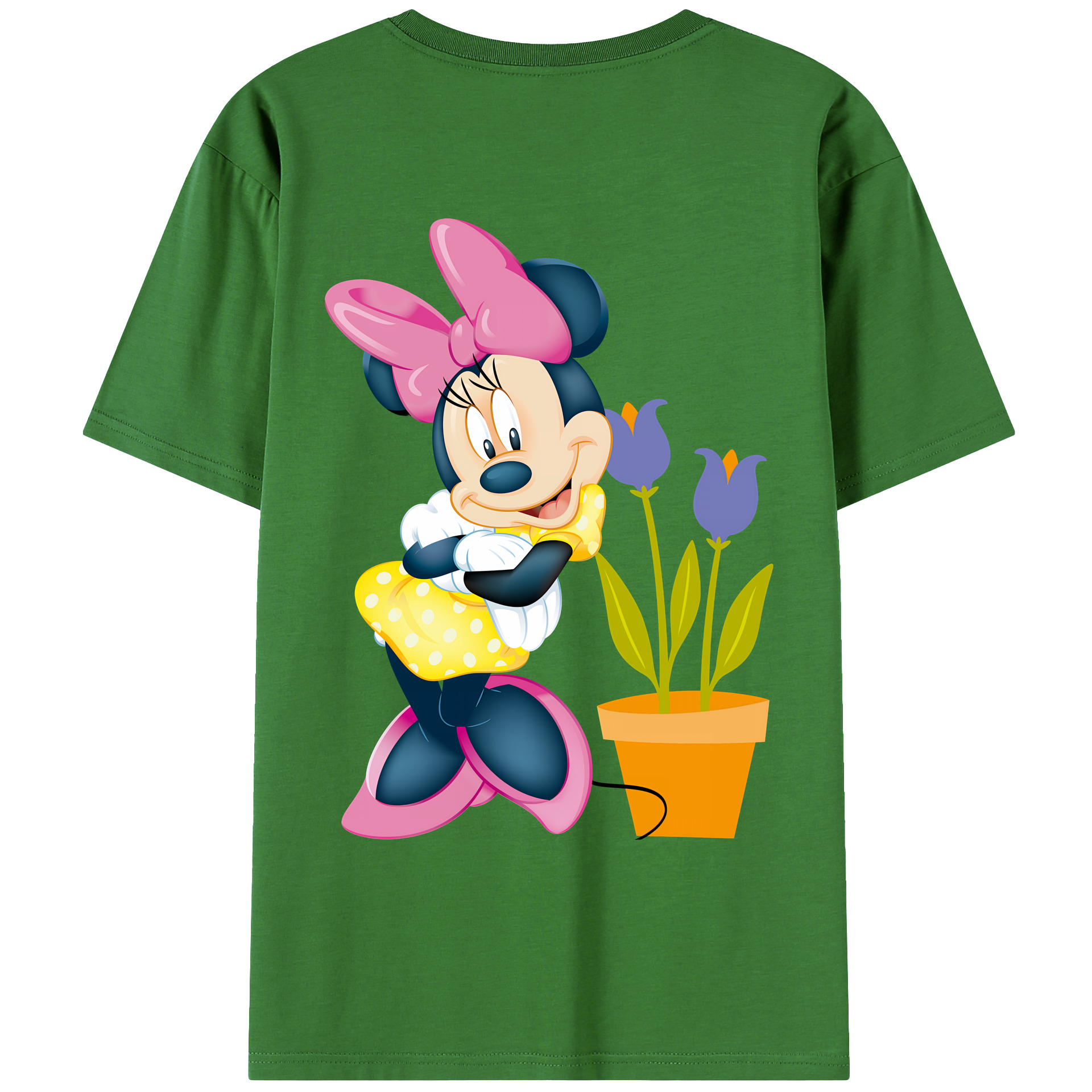（画像用） ミッキーマウス Mickey Mouse レディース半袖Tシャツ(バックプリント)